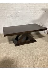 Jocelyn Espresso Cherry Wood Rectangle Coffee Table