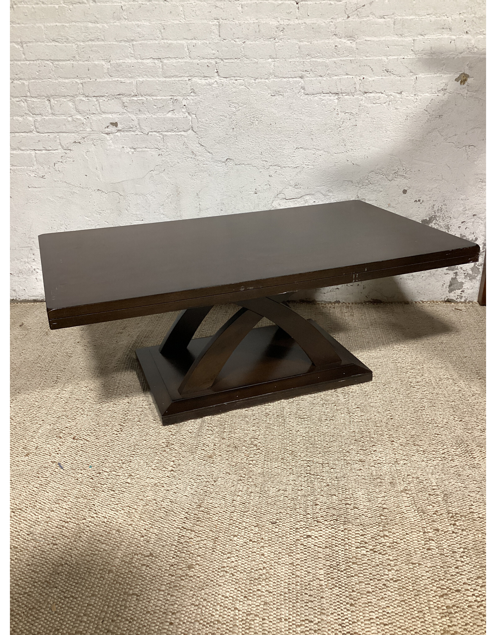 Jocelyn Espresso Cherry Wood Rectangle Coffee Table