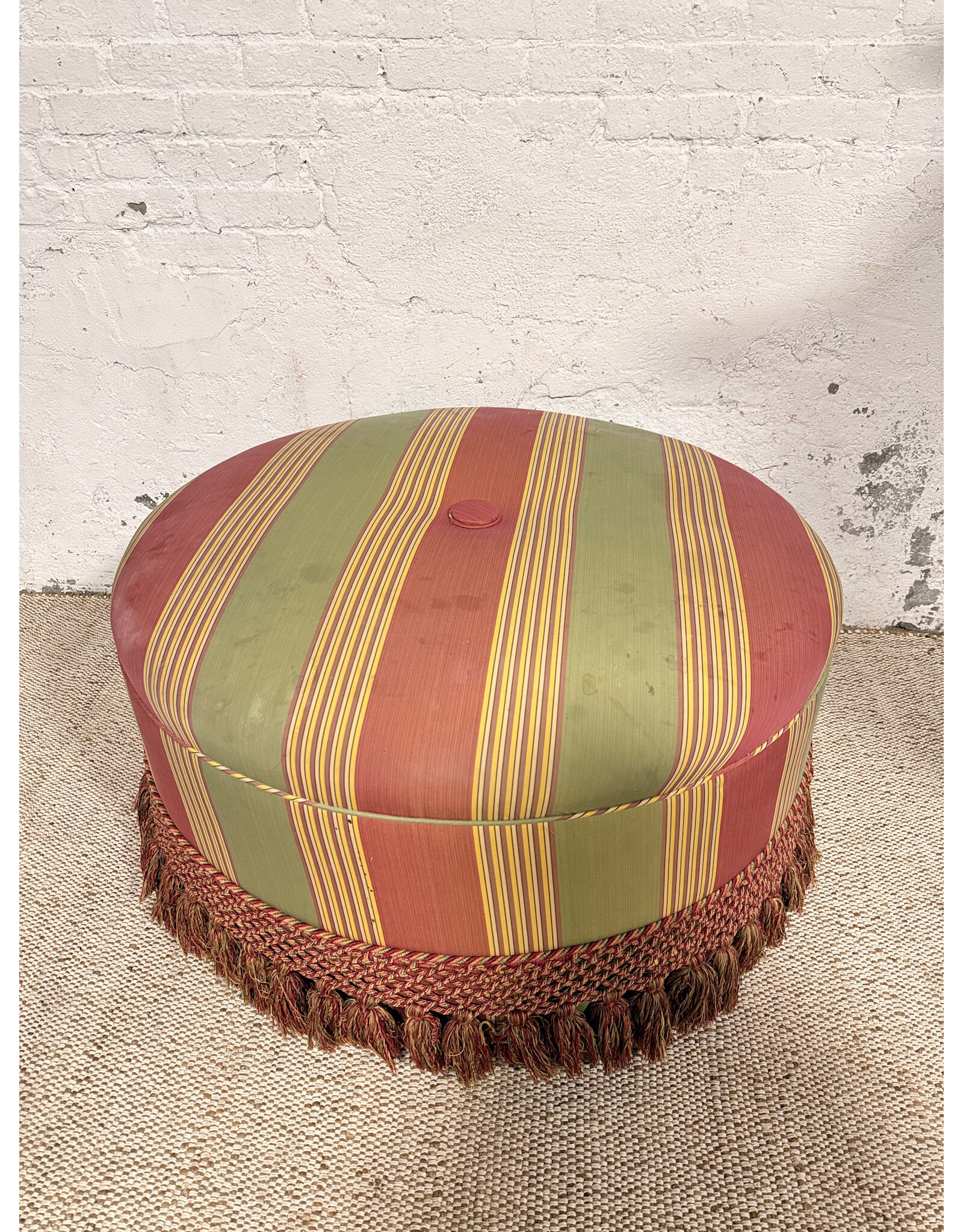Round Upholstered Ottoman