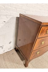 18th Century Hepplewhite Style Bow-Front 3-Drawer Chest of Drawers