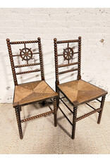 Aesthetic Movement Ebonized & Bobbin-Turned Side Chair - Circa 1880