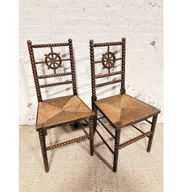 Aesthetic Movement Ebonized & Bobbin-Turned Side Chair - Circa 1880