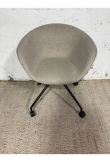 Arper Duna 02 Wool Work Chair Gray
