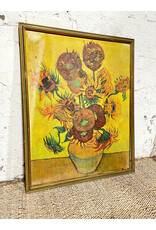 Sunflowers by Vincent Van Gogh, framed print on canvas