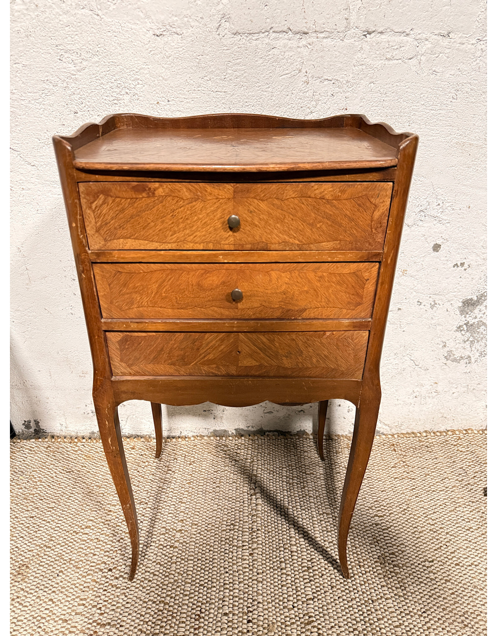 Inlaid Louis XV Style Nightstand