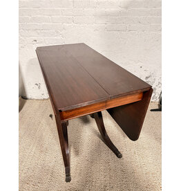 Regency Style Mahogany Drop Leaf Dining Table