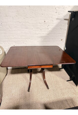 Regency Style Mahogany Drop Leaf Dining Table