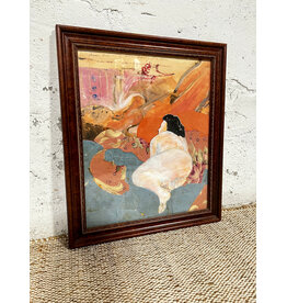Annie, Dreaming of Laura, framed mixed media collage, sgnd M. Lenzier '76