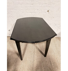 Modern Wood Drop Leaf Circular Dining Table