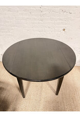Modern Wood Drop Leaf Circular Dining Table