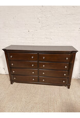 Modern 8-Drawer Dark Chocolate Dresser