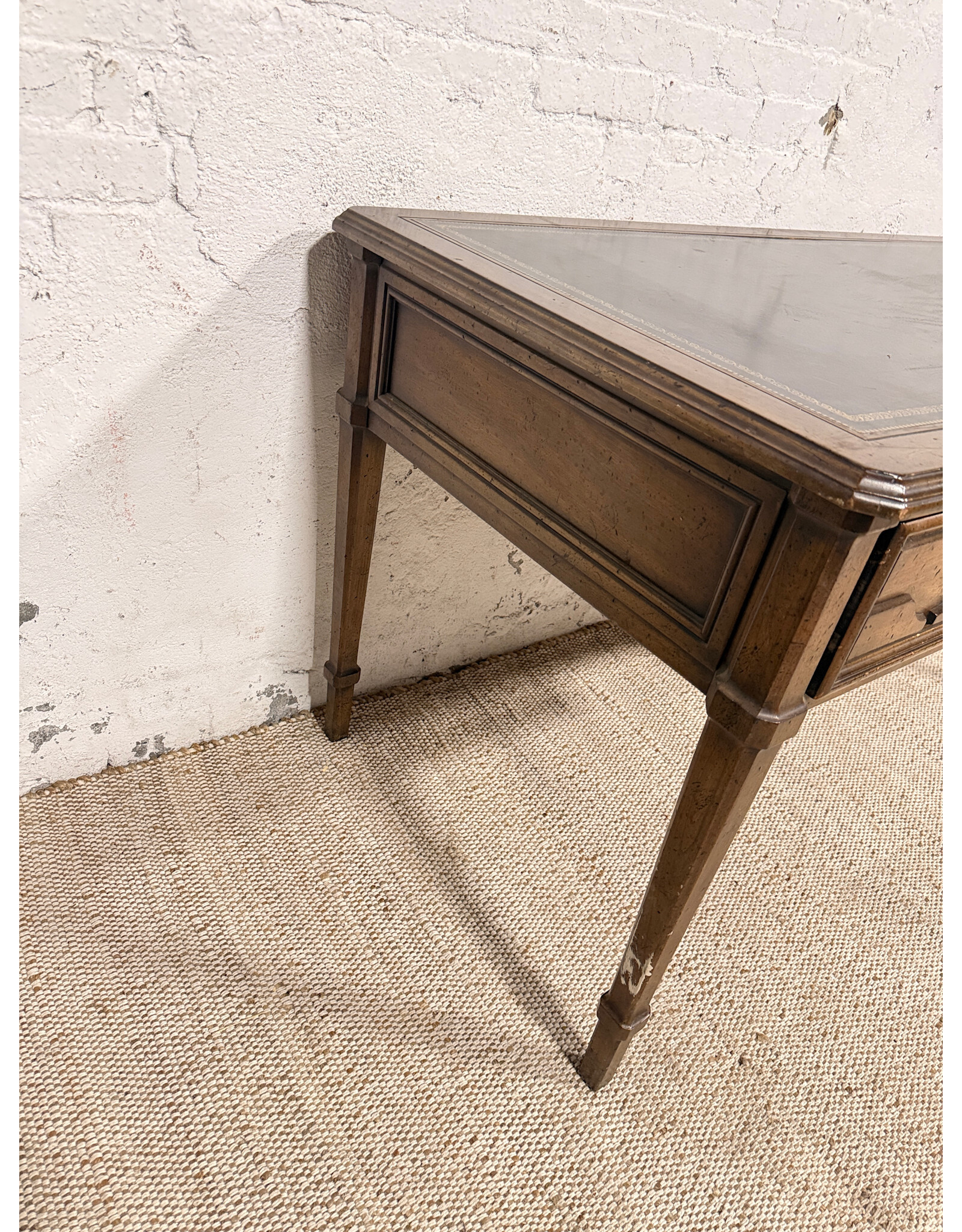 Vintage Italian Provincial Sligh Lowry Writing Desk With Leather Top