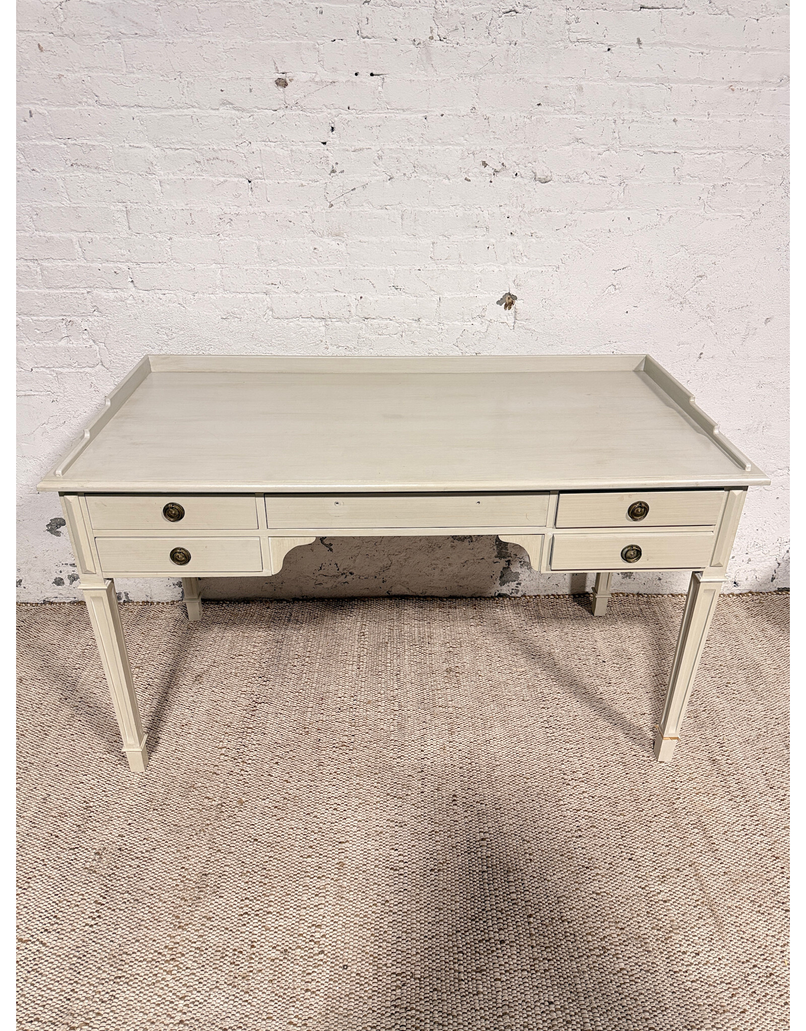 Modern White Large Writing Desk