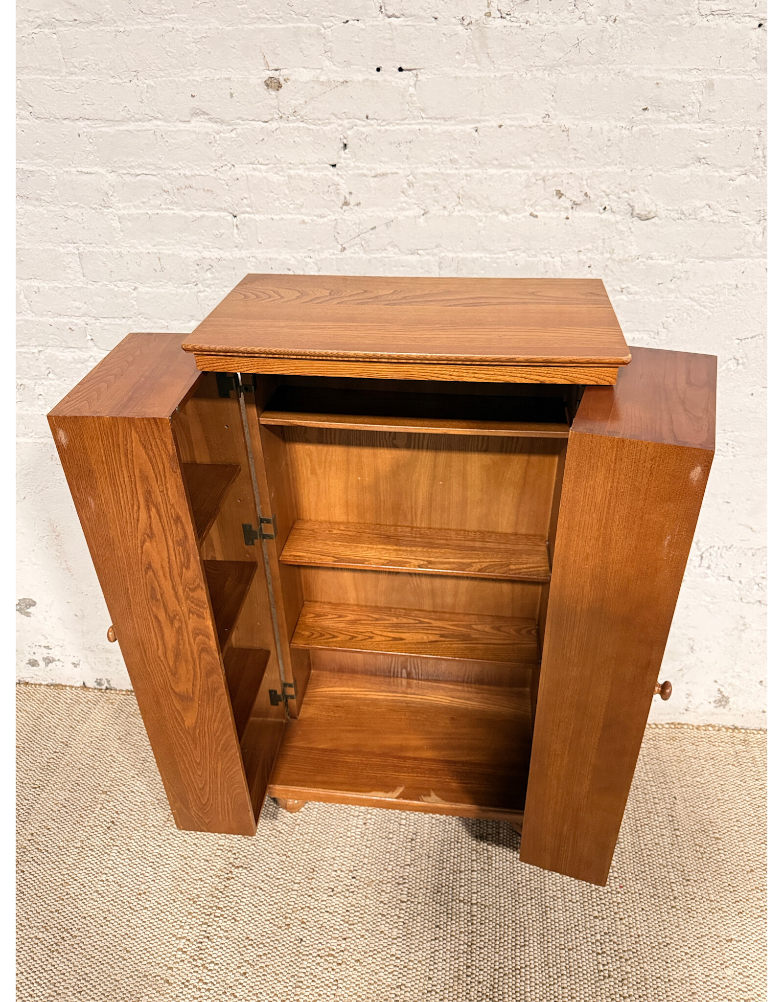 Solid Mission Style Storage Cabinet
