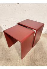 Red Waterfall Nesting Table