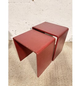Red Waterfall Nesting Table