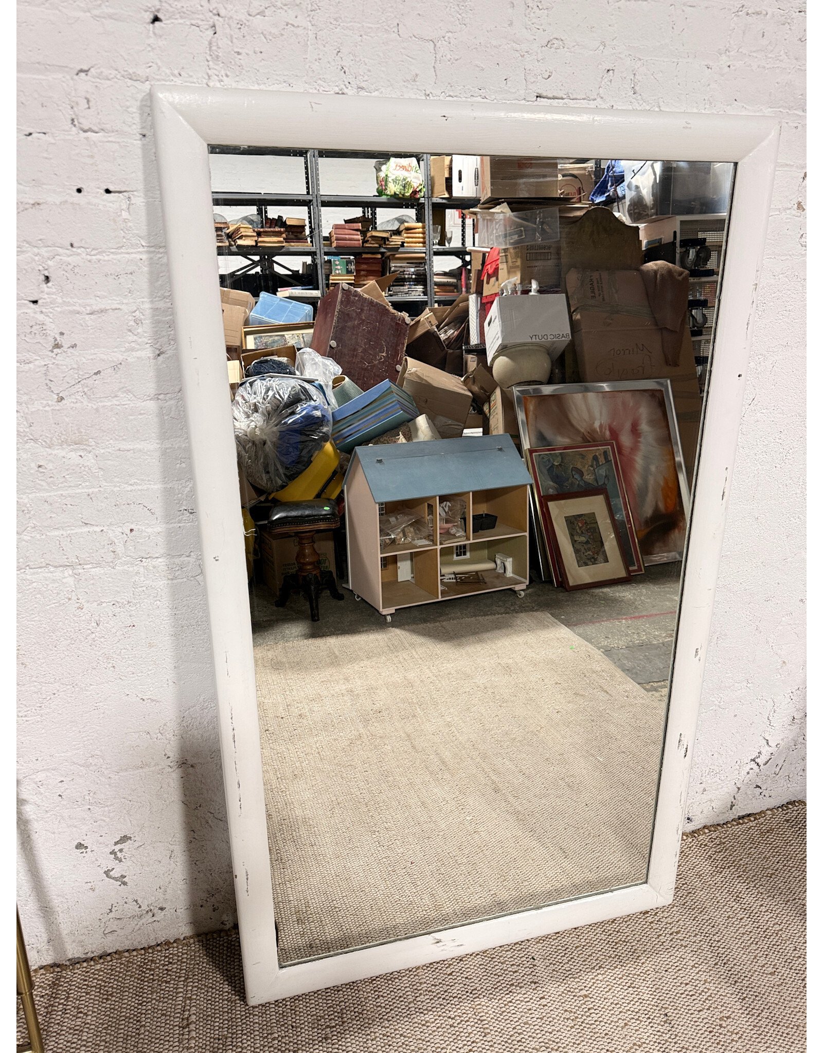 Rectangular Painted Standing Mirror
