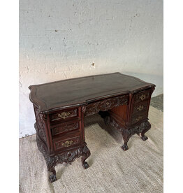 Victorian Era Mahogany Partner Desk