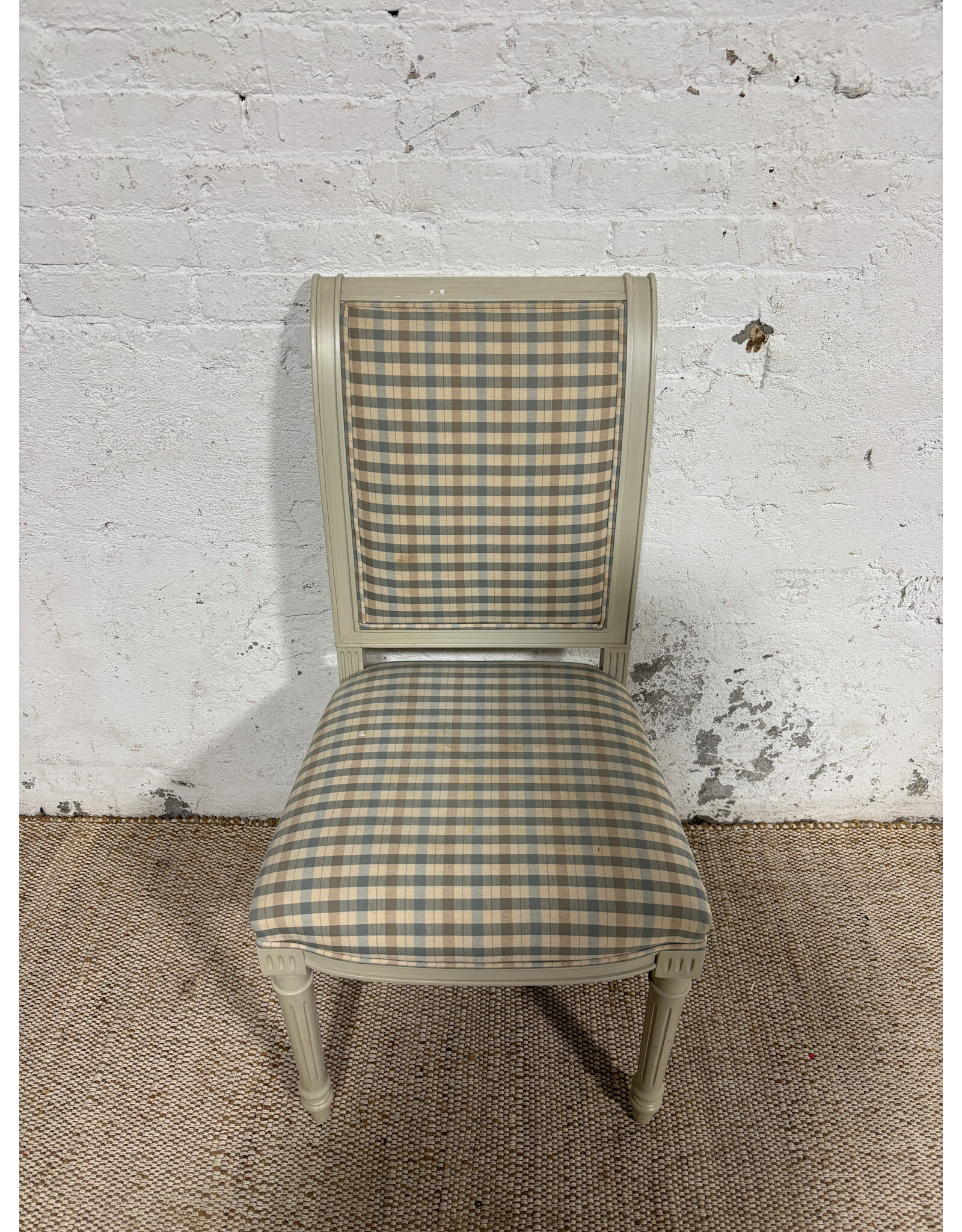 French Louis XVI Style Cream Dining Chair