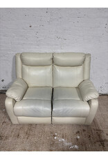 White Leather Recliner Sofa
