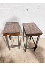 Reclaimed Wood & Iron Counter Stool