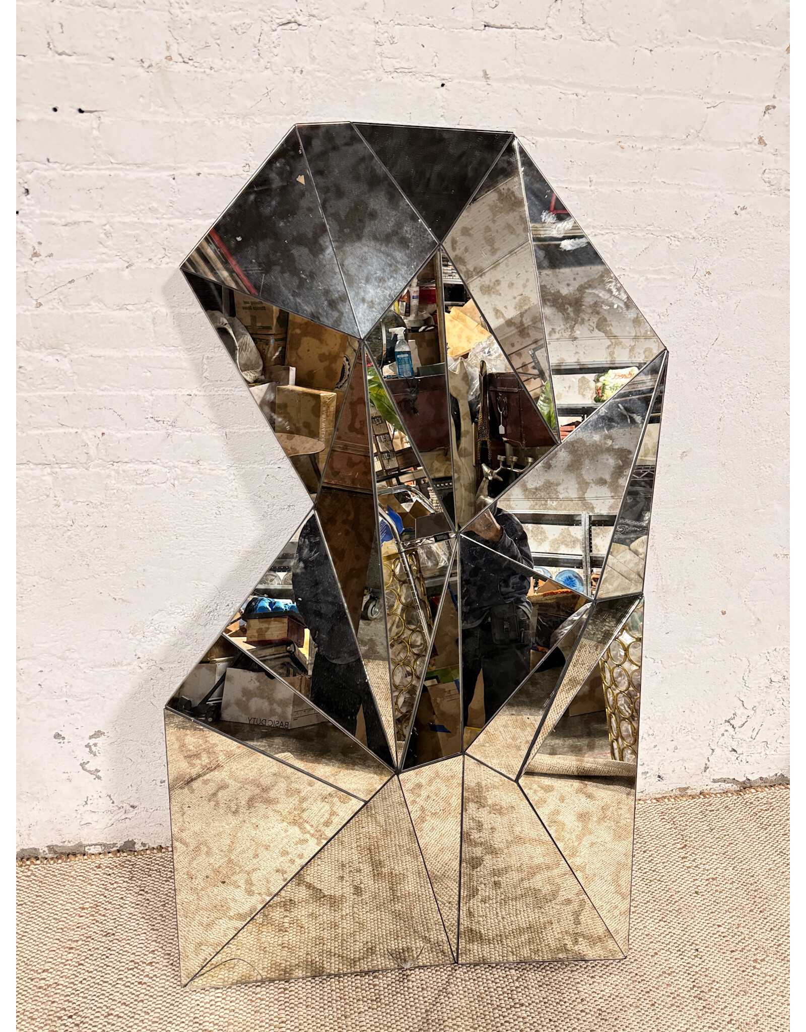 Reflective Contemporary Abstract Mirror