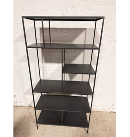 Asymmetrical Steel Rectangular Bookcase