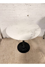 White Marble Top Bistro Table