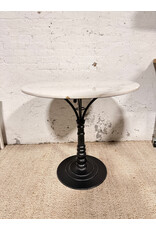 White Marble Top Bistro Table