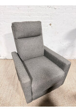 Modern Grey Glider Rocker Swivel Recliner