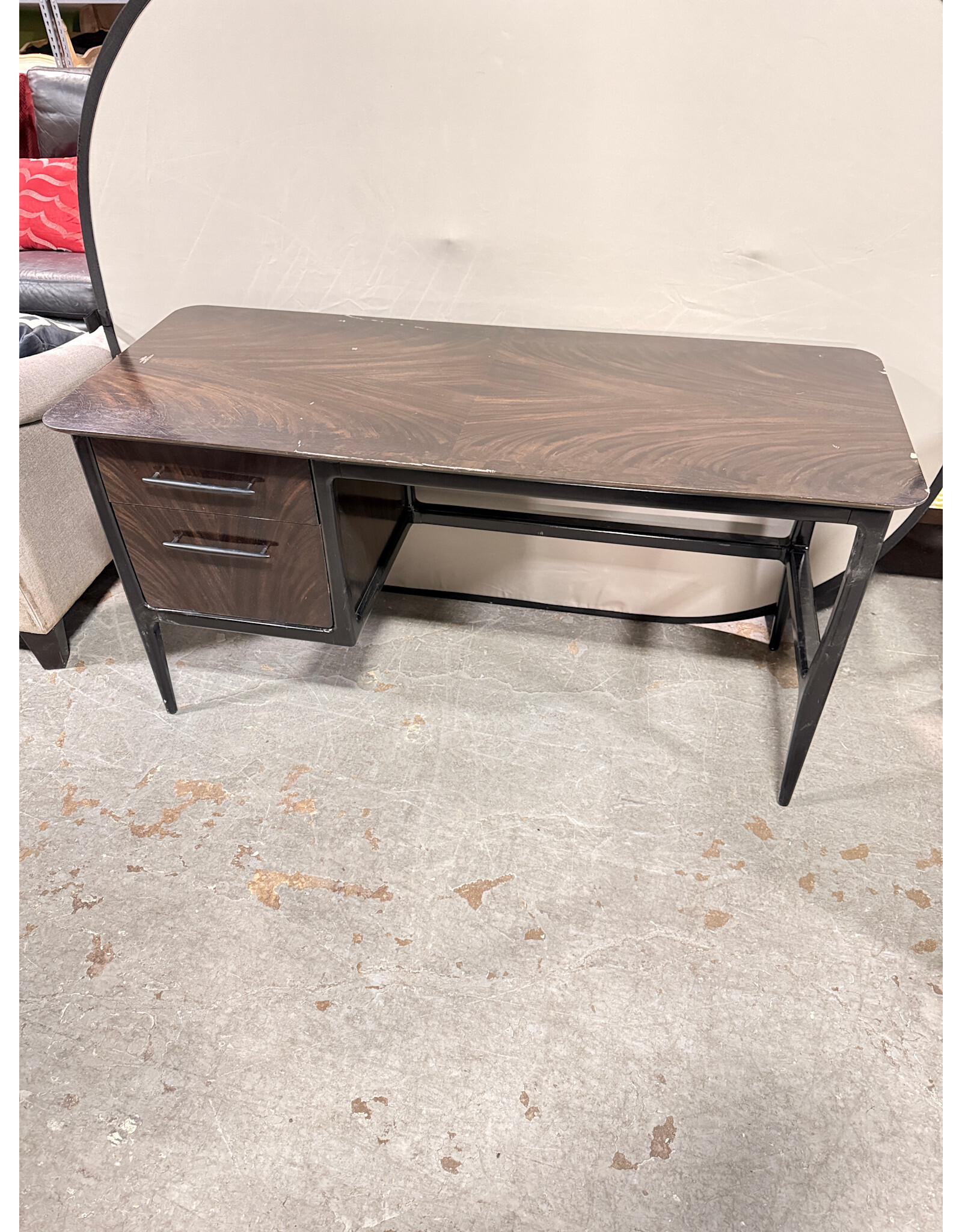 CB2 Kent Mahogany Wood Desk