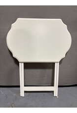 White Wooden Folding Side Tables