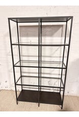 IKEA Black-Brown/Glass Vittsjo Shelf Unit