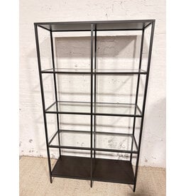 IKEA Black-Brown/Glass Vittsjo Shelf Unit