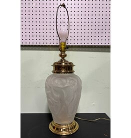 Neoclassical Frosted Glass Dancing Maiden Lamp