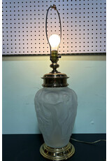 Neoclassical Frosted Glass Dancing Maiden Lamp