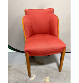 Art Deco Upholstered Wooden Chairs