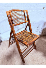 Burnt Bamboo Folding Chair