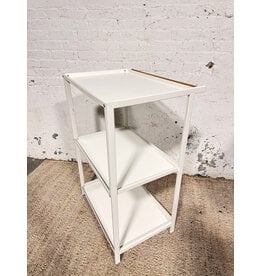 3-Tier White Storage Rack