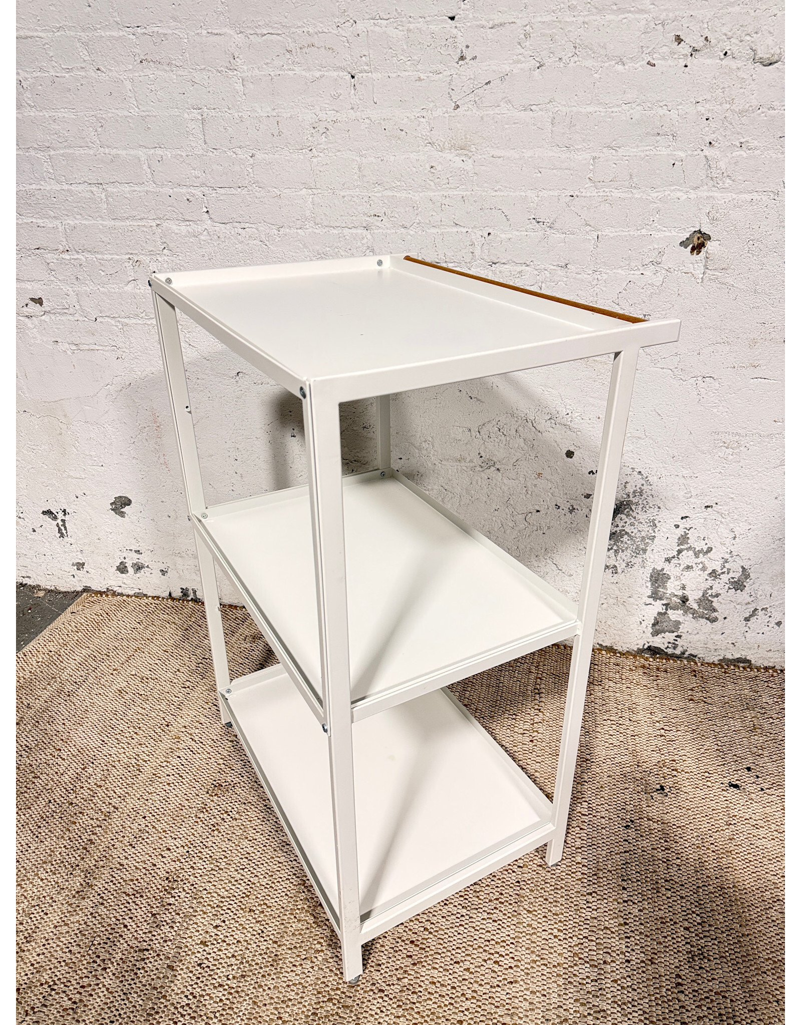 3-Tier White Storage Rack