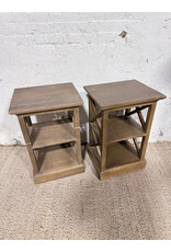 Modern Wood 3-Tier Nightstand