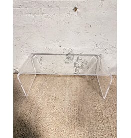 Modern Acrylic Clear Waterfall Coffee Table