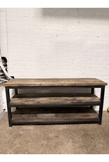 Industrial Hardwood Media Shelf