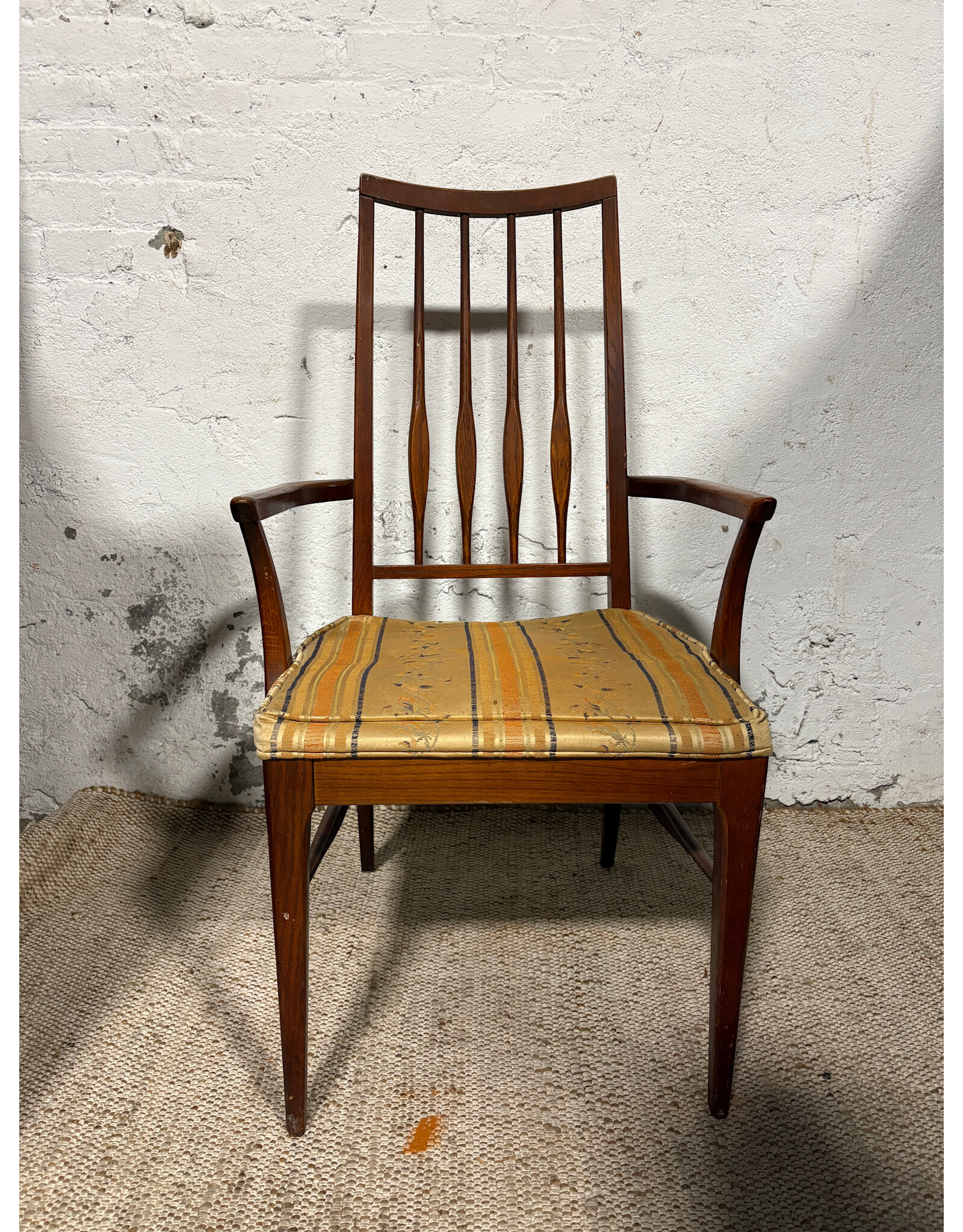 Mid Century Modern Upholstered Dining Chair w/ Arm rests