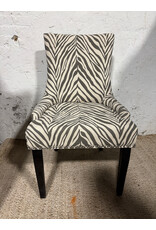 Zebra Print Upholstered Chair