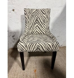 Zebra Print Upholstered Chair