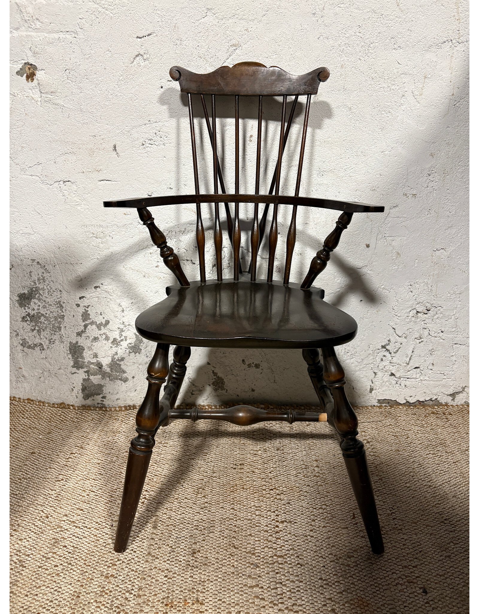 Antique Windsor Wooden Armchair