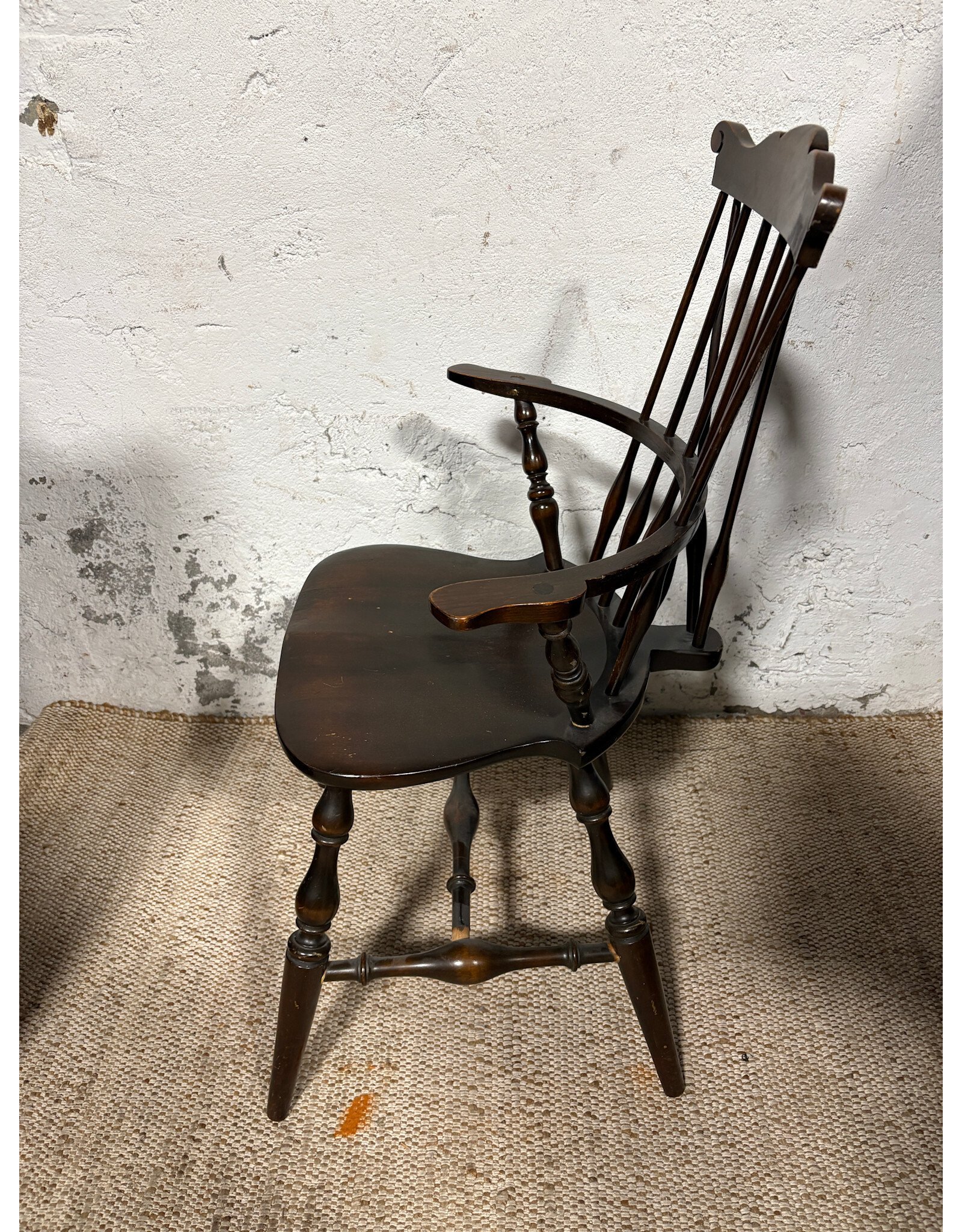 Antique Windsor Wooden Armchair