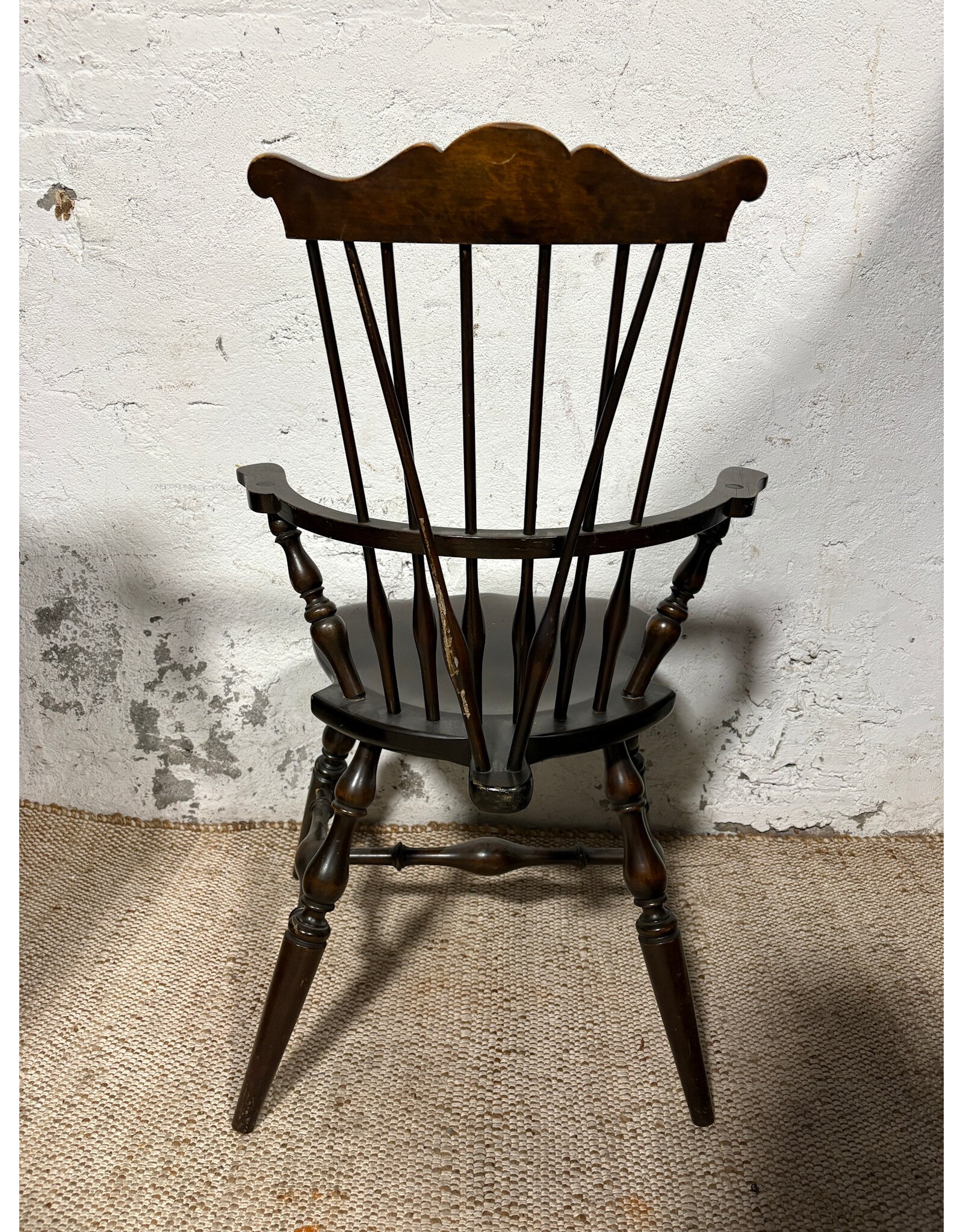 Antique Windsor Wooden Armchair