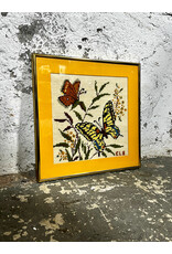 Framed Butterfly Needlepoint